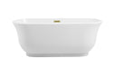 Elegant Lighting - BT10259GW-BGD - Soaking Bathtub - Coralie