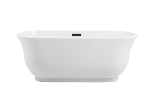 Elegant Lighting - BT10259GW-MBK - Soaking Bathtub - Coralie
