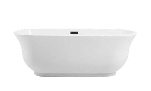 Elegant Lighting - BT10267GW-MBK - Soaking Bathtub - Coralie
