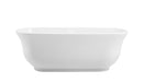 Elegant Lighting - BT10267GW-WHT - Soaking Bathtub - Coralie