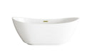 Elegant Lighting - BT10362GW-BGD - Soaking Bathtub - Ines