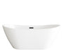 Elegant Lighting - BT10372GW-MBK - Soaking Bathtub - Ines