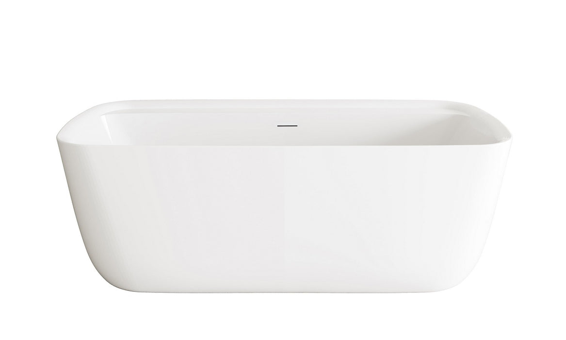 Elegant Lighting - BT10567GW-MBK - Soaking Bathtub - Calum