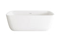 Elegant Lighting - BT10567GW-MBK - Soaking Bathtub - Calum
