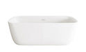 Elegant Lighting - BT10567GW-WHT - Soaking Bathtub - Calum