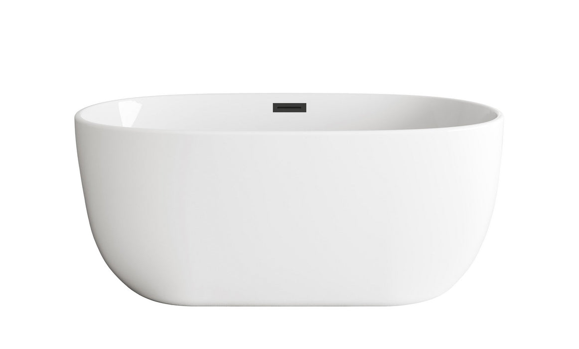 Elegant Lighting - BT10754GW-MBK - Soaking Bathtub - Allegra