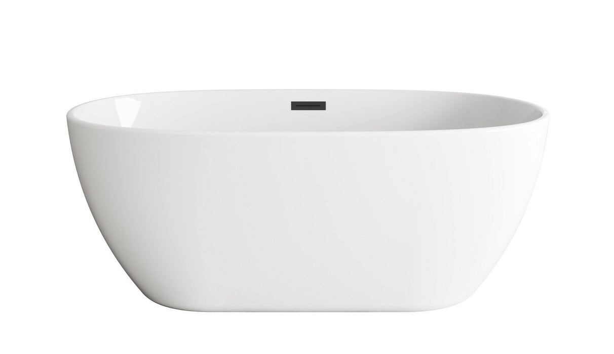 Elegant Lighting - BT10759GW-MBK - Soaking Bathtub - Allegra