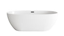 Elegant Lighting - BT10767GW-MBK - Soaking Bathtub - Allegra