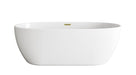 Elegant Lighting - BT10770GW-BGD - Soaking Bathtub - Allegra