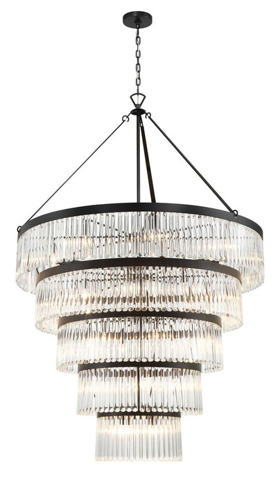 Crystorama - EMO-5430-BF - 30 Light Chandelier - Emory - Black Forged