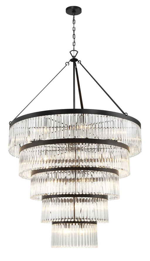 Crystorama - EMO-5430-BF - 30 Light Chandelier - Emory - Black Forged