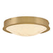 Fredrick Ramond - FR31011LCB - LED Flush Mount - Cava - Lacquered Brass