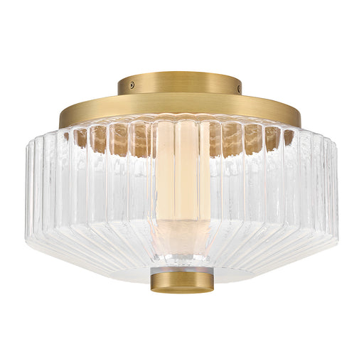 Reign LED Flush Mount Lacquered Brass
