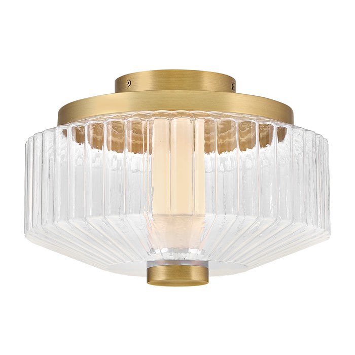 Fredrick Ramond - FR41463LCB - LED Flush Mount - Reign - Lacquered Brass