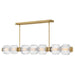 Fredrick Ramond - FR41466LCB - LED Linear - Reign - Lacquered Brass