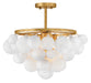 Fredrick Ramond - FR41563DA - LED Semi-Flush Mount - Marabel - Distressed Brass