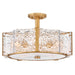 Fredrick Ramond - FR41603DA - LED Semi-Flush Mount - Florian - Distressed Brass