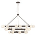 Fredrick Ramond - FR41908BX - LED Chandelier - Selene - Black Oxide