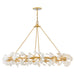 Fredrick Ramond - FR41935DG - LED Chandelier - Audra - Deluxe Gold