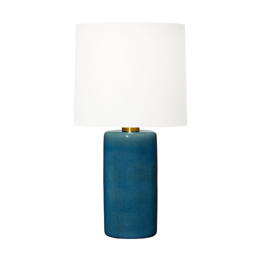 Shanghai One Light Table Lamp Deep Ocean Crackle