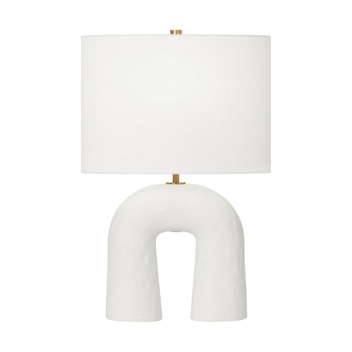 Aura One Light Table Lamp Matte White Ceramic