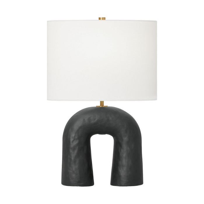 Visual Comfort Studio - HT1081RBC1 - One Light Table Lamp - Aura - Rough Black Ceramic