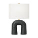 Visual Comfort Studio - HT1081RBC1 - One Light Table Lamp - Aura - Rough Black Ceramic