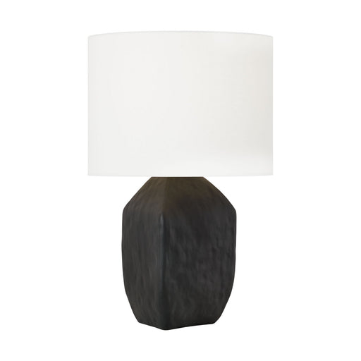 Sybert One Light Table Lamp Rough Black Ceramic