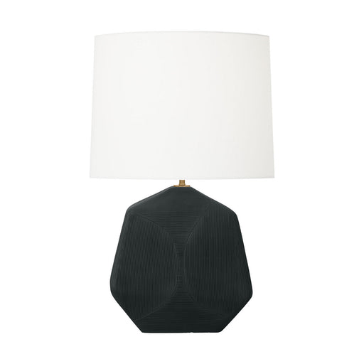 Tallulah One Light Table Lamp Rough Black Ceramic