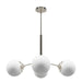 Hunter - 13210 - Four Light Chandelier - Hepburn - Brushed Nickel
