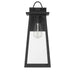 Hunter - 46055 - One Light Outdoor Wall Mount - Ivory Dusk - Matte Black