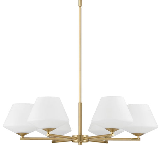Celestial Valley Six Light Chandelier Alturas Gold
