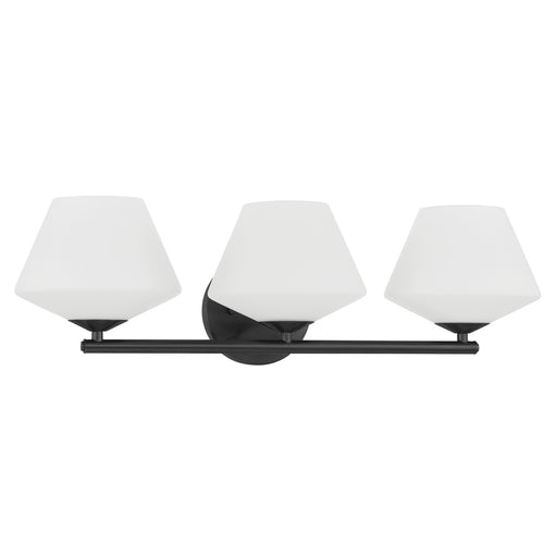 Hunter - 48109 - Three Light Vanity - Celestial Valley - Matte Black