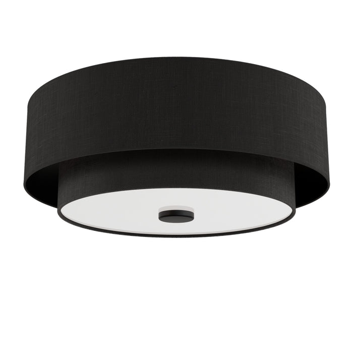 Hunter - 48123 - Two Light Flush Mount - Brookside - Matte Black