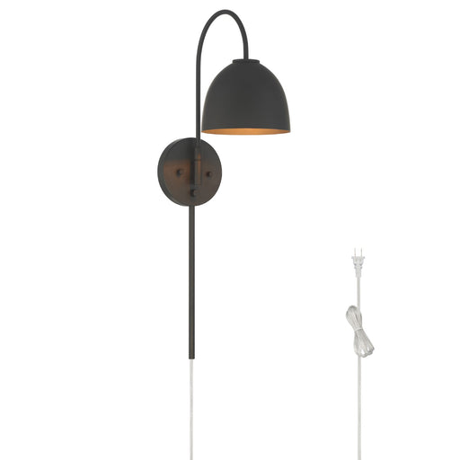 Hunter - 48176 - One Light Wall Sconce - Erling - Matte Black