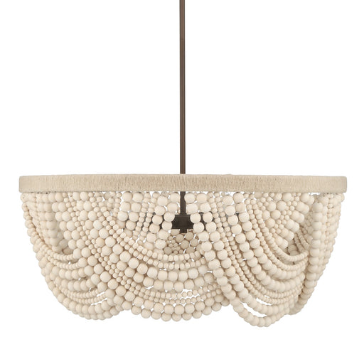 Autumndale Six Light Chandelier Matte Bronze