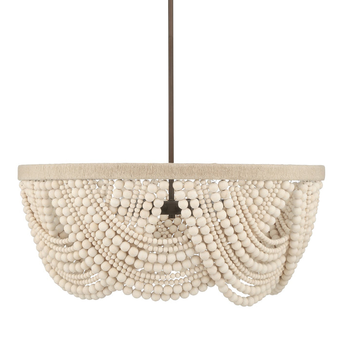 Hunter - 48189 - Six Light Chandelier - Autumndale - Matte Bronze
