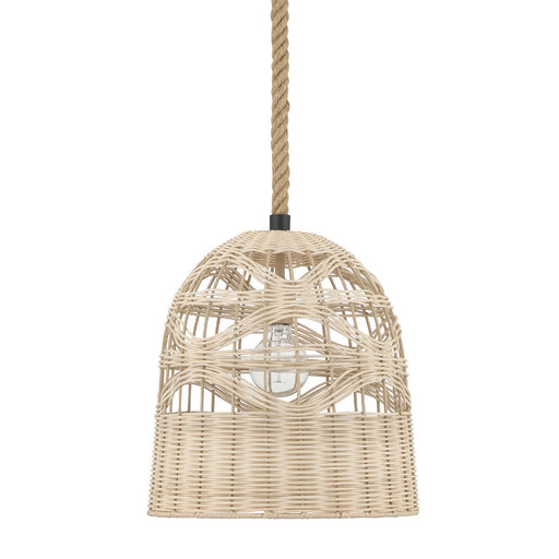 Baskel One Light Pendant Matte Black