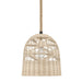 Hunter - 48200 - One Light Pendant - Baskel - Matte Black