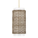 Hunter - 48205 - Three Light Pendant - Laila - Luxe Gold