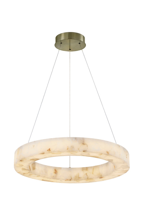 Justice Designs - ALR-8222-BRSS - LED Pendant - LumenAria - Brushed Brass