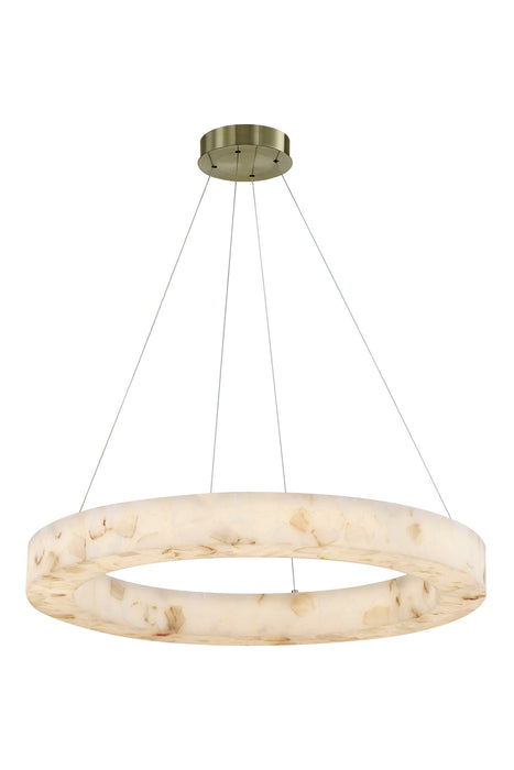 Justice Designs - ALR-8223-BRSS - LED Pendant - LumenAria - Brushed Brass
