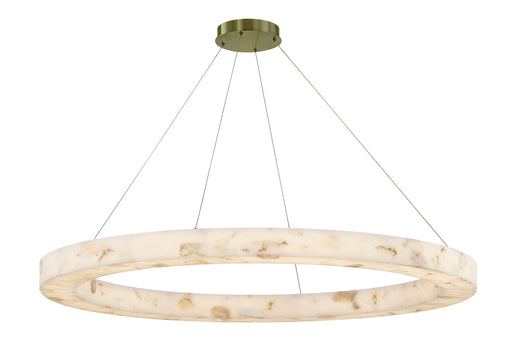 Justice Designs - ALR-8227-BRSS - LED Pendant - LumenAria - Brushed Brass