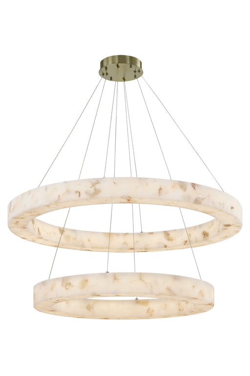Justice Designs - ALR-8228-BRSS - LED Pendant - LumenAria - Brushed Brass