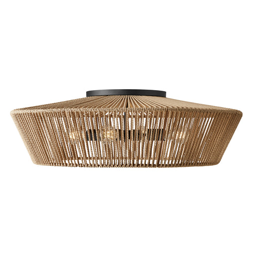 Eco Four Light Semi-Flush Mount Matte Black
