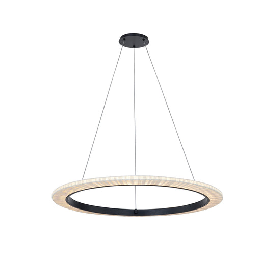 Textile LED Pendant Matte Black