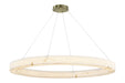 Justice Designs - FAL-8227-BRSS - LED Pendant - LumenAria - Brushed Brass