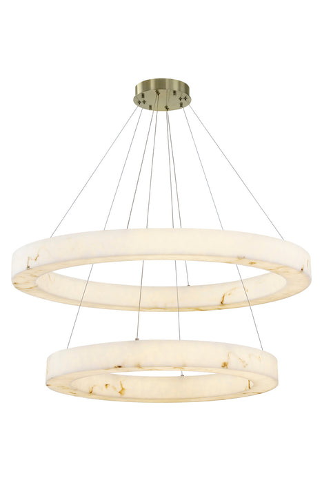 Justice Designs - FAL-8228-BRSS - LED Pendant - LumenAria - Brushed Brass