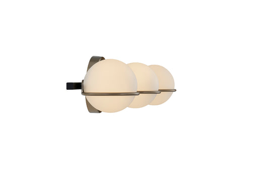 Fusion LED Bath Bar Matte Black w/ Brass