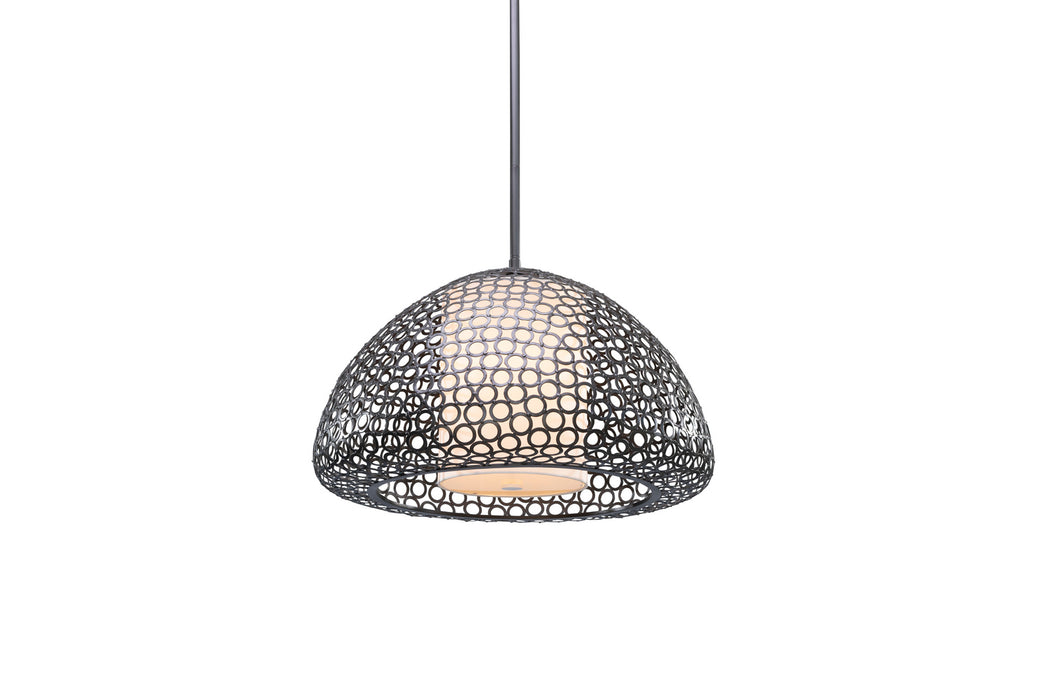 Justice Designs - NSH-8202-BZTO - Three Light Pendant - Bronzato